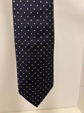 Brooks Brothers Navy with White Dot Men's Tie